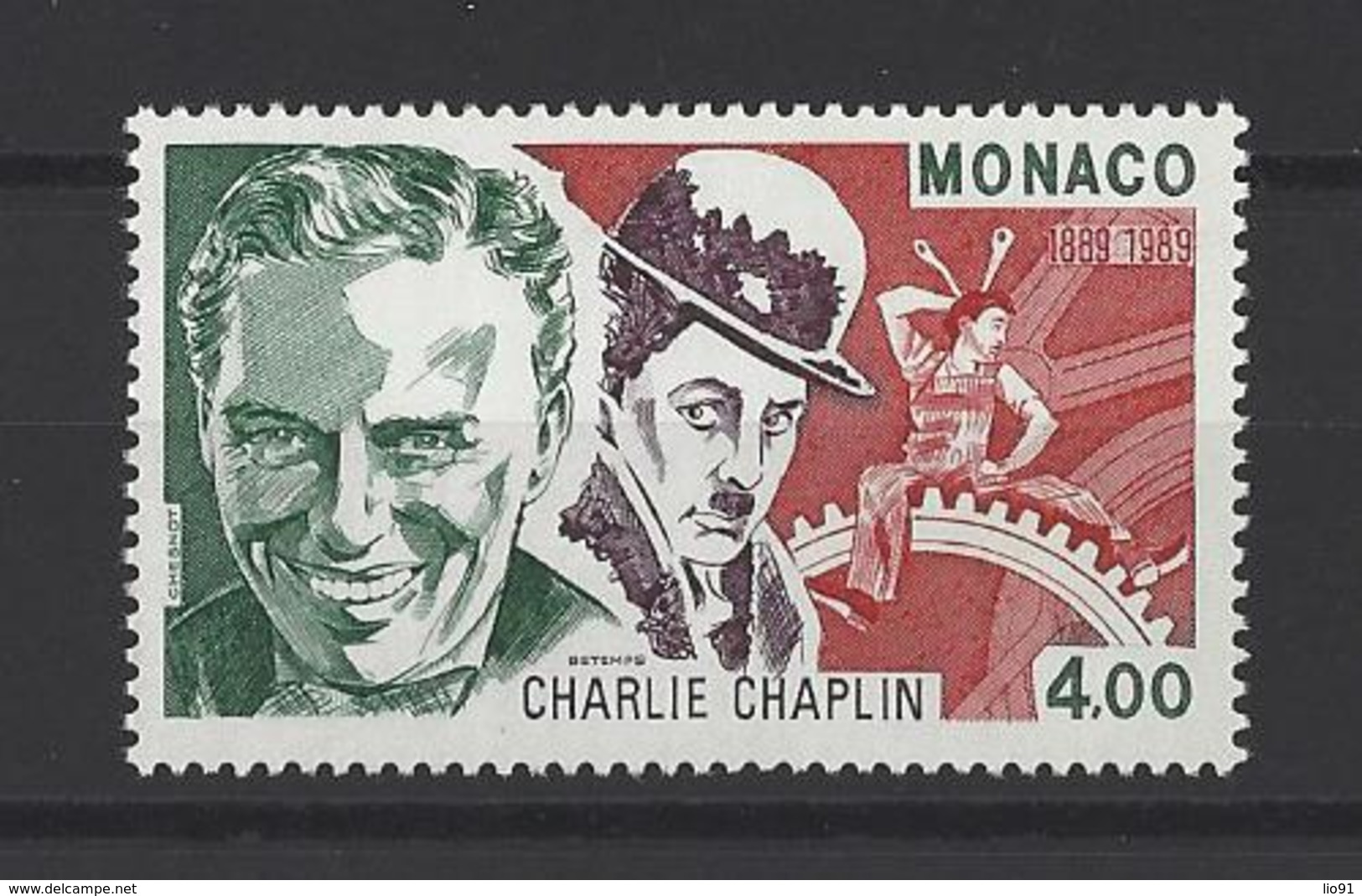 MONACO . YT 1680 Neuf ** Centenaire De La Naissance De Charlie Chaplin 1989 - Ongebruikt