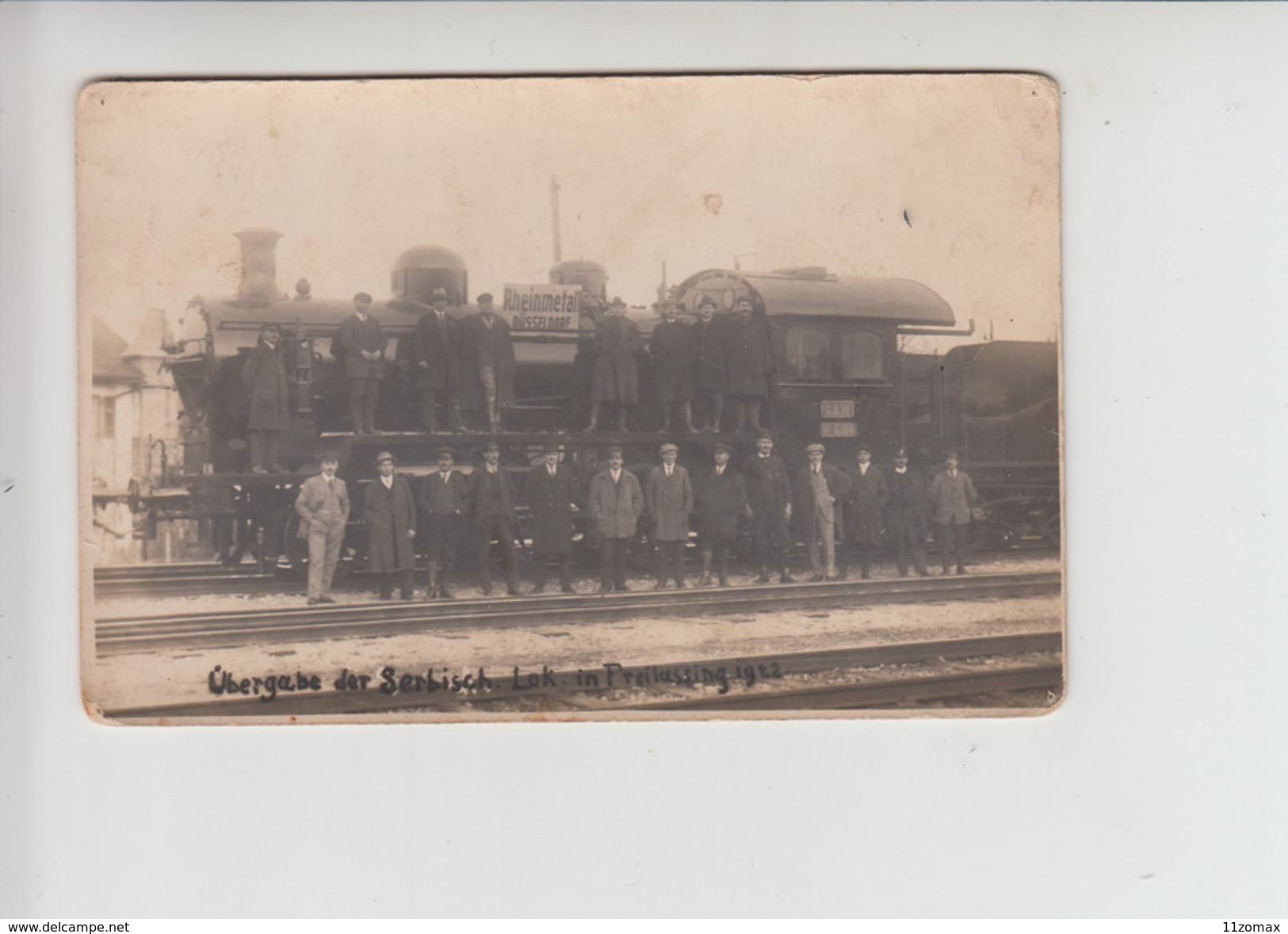 Locomotive 6186 - Repair 1922 In Freilassing Germany - Serbia Croatia Slovenia Yugoslavia (vo004) - Treni