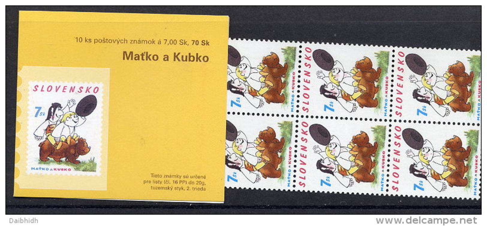 SLOVAKIA 2003 World Children's Day  Booklet With 10 Stamps MNH / **.  Michel 457, MH 0-46 - Neufs