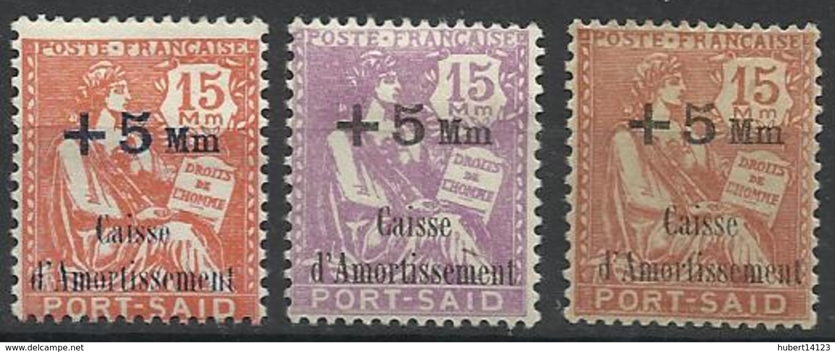 PORT SAID N° 86 à 88 Neufs Avec Charnière - Unused Stamps