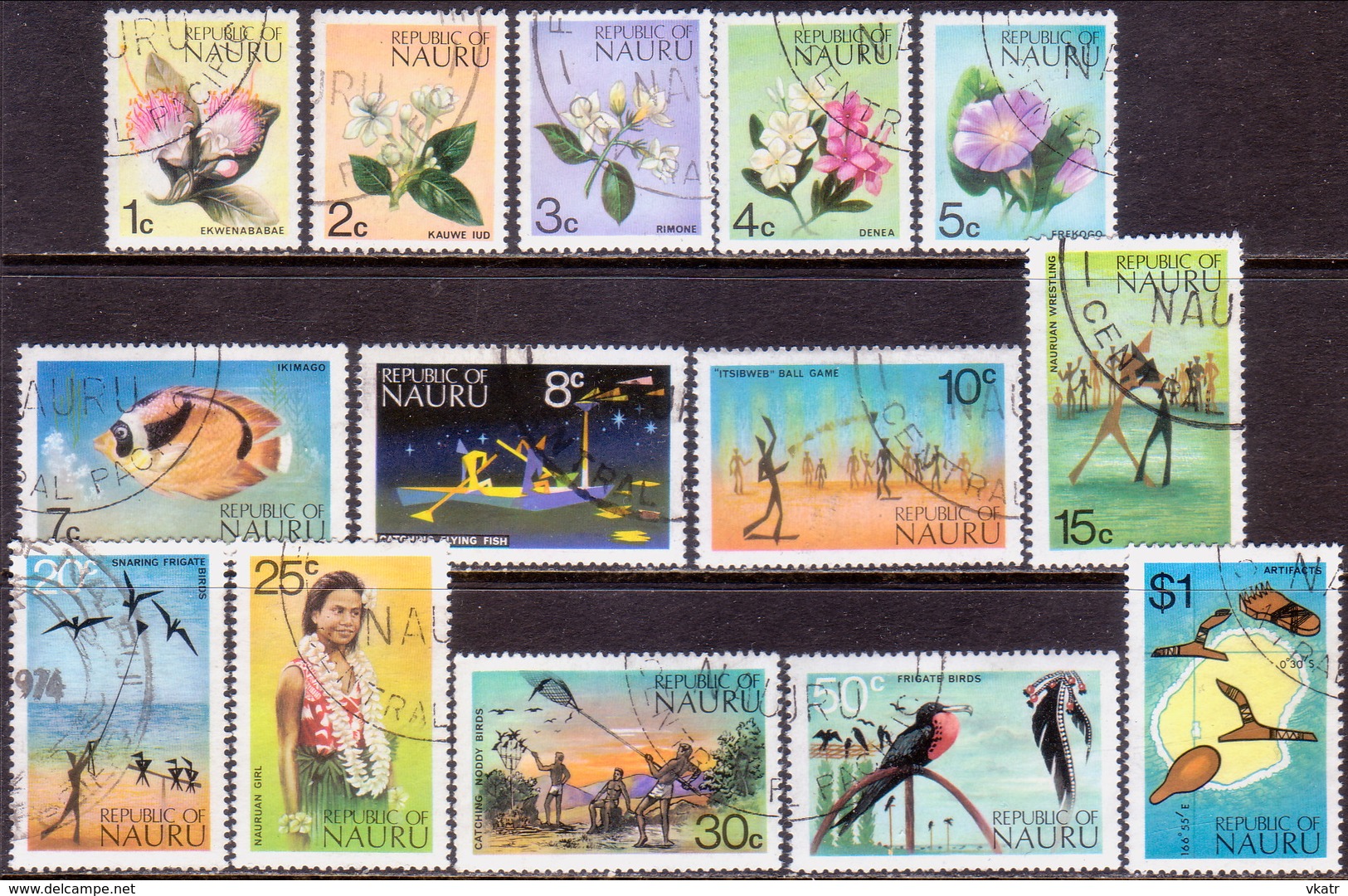 NAURU 1973 SG  99-112 Compl. Set Used - Nauru