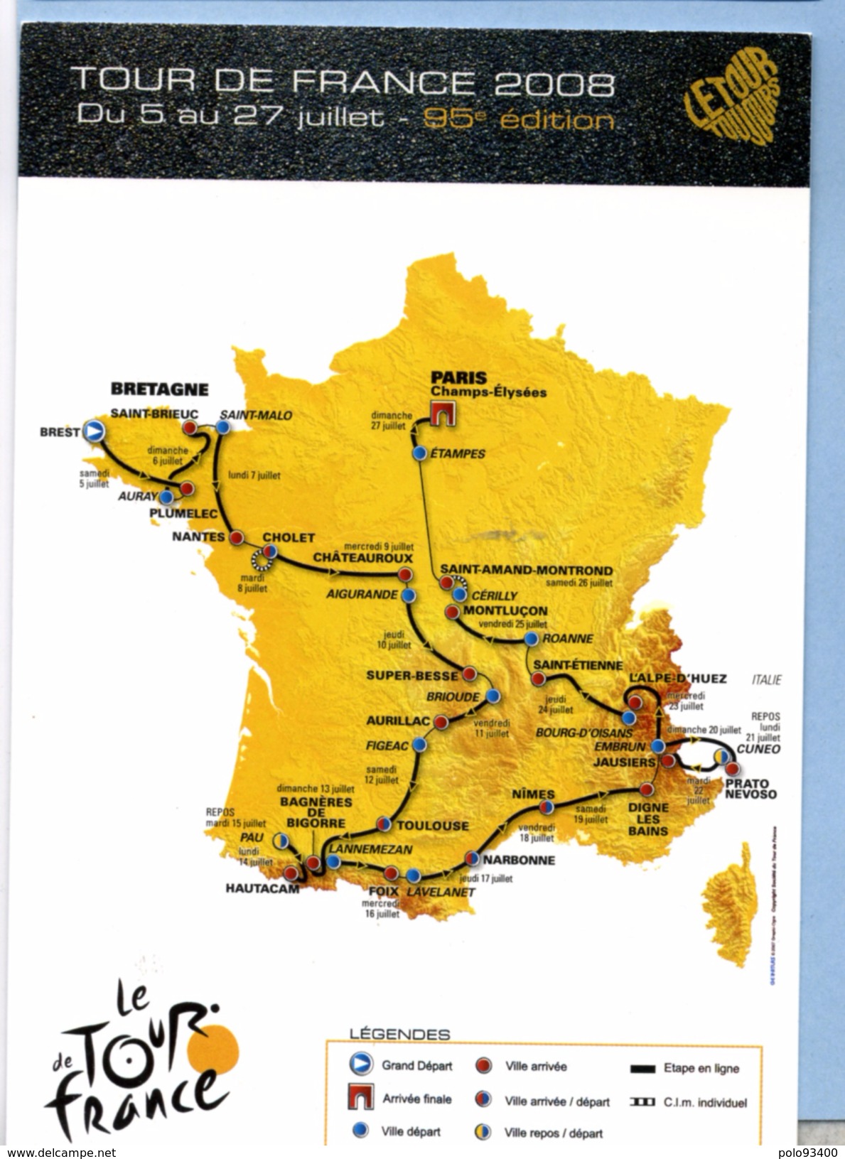 TOUR DE FRANCE 2008 - Cyclisme