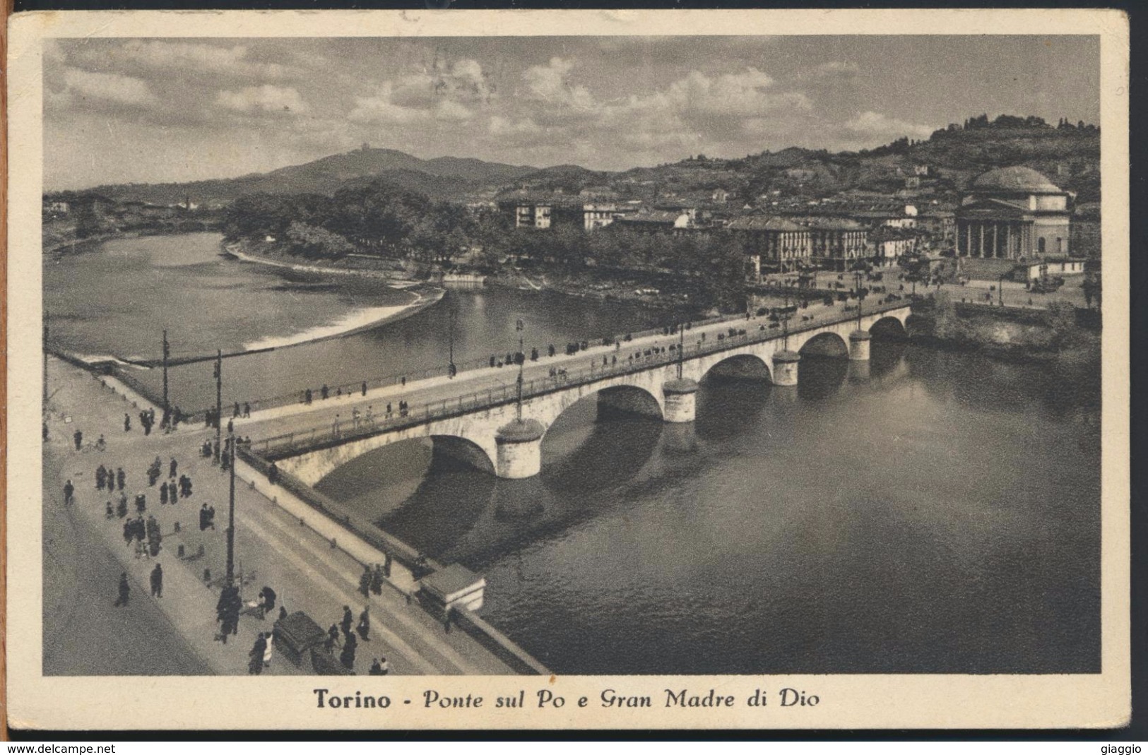 °°° 692 - TORINO - PONTE SUL PO E GRAN MADRE DI DIO - 1953 °°° - Ponts