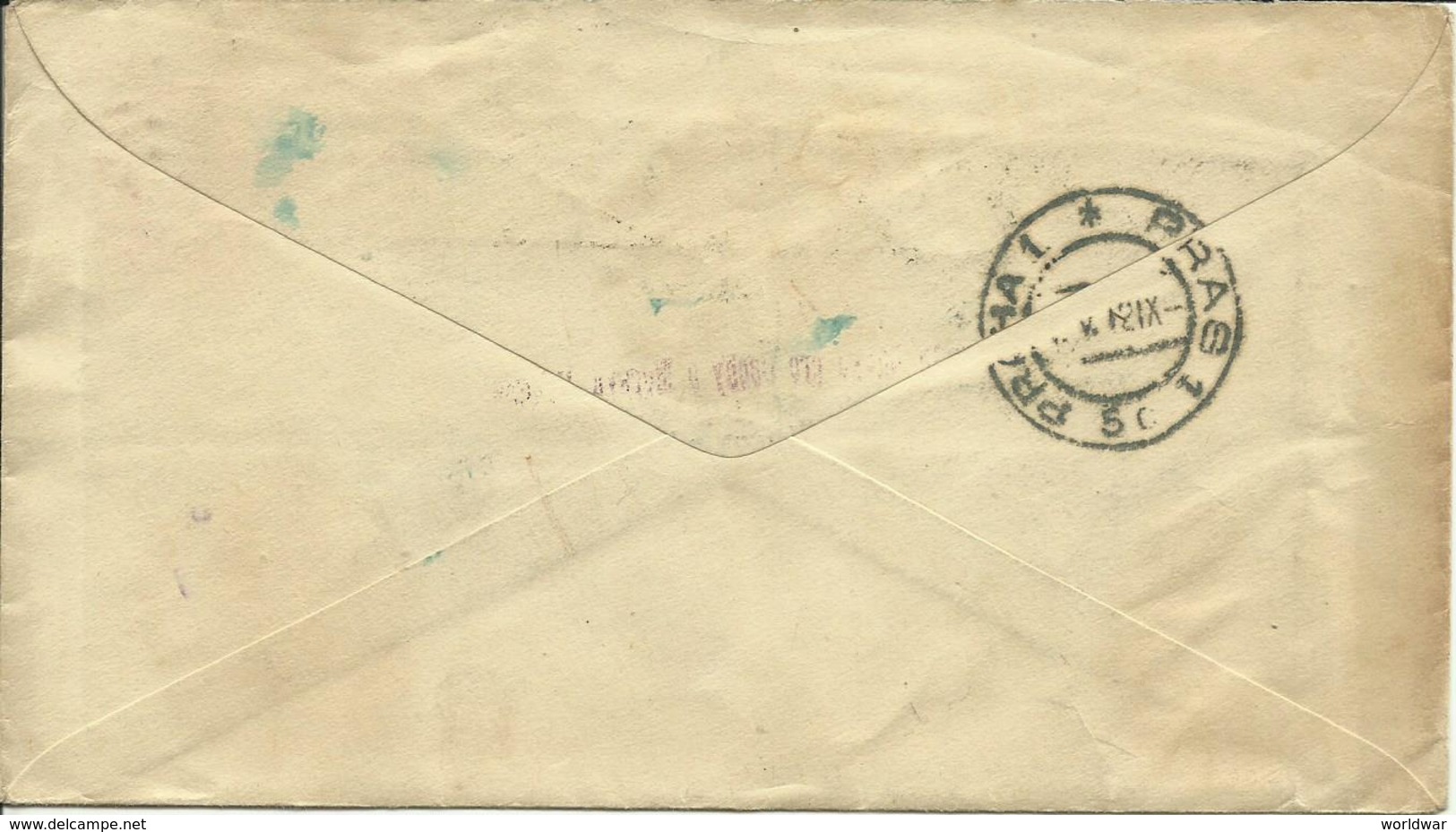 1912  Prestamped Letter 2c + 3c Sent From Pittsburgh, PA To Praha, With S.S. Oceanic (White Star LIne) - 1901-20