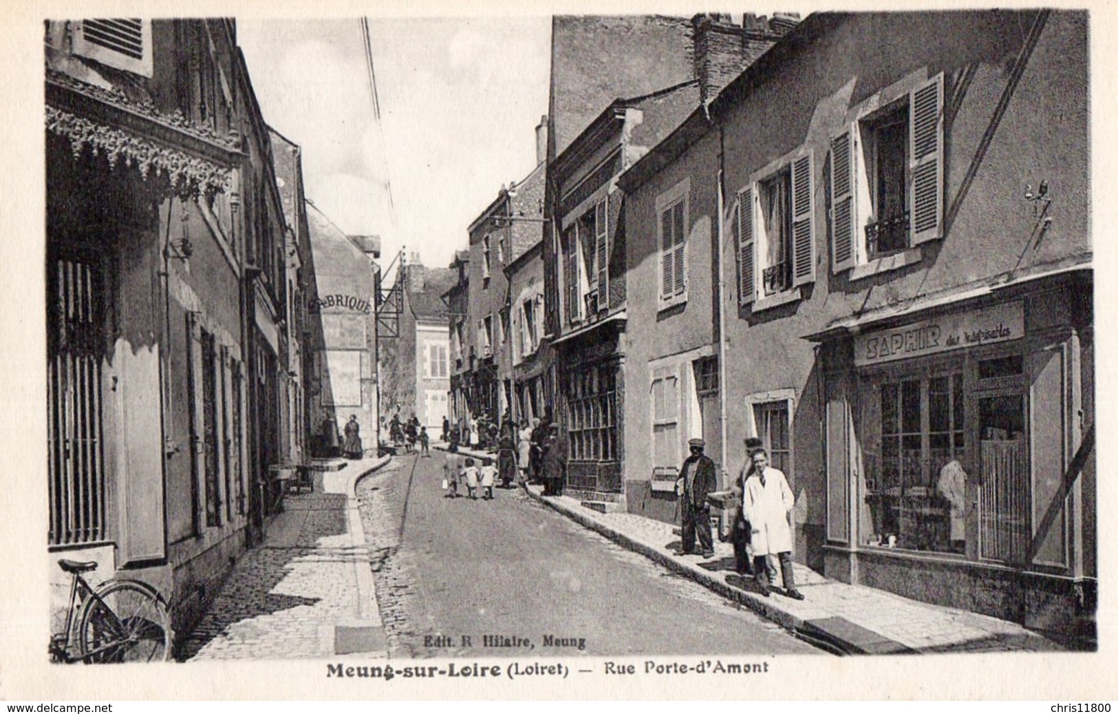 CPA - 45 - MEUNG-SUR-LOIRE - Rue Porte-d'Amont - Autres & Non Classés