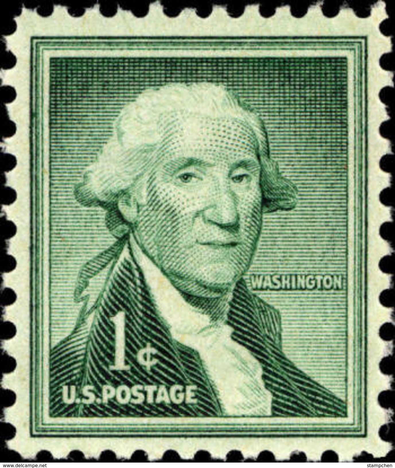 1954 USA George Washington Stamp Sc#1031? Famous History Post - George Washington