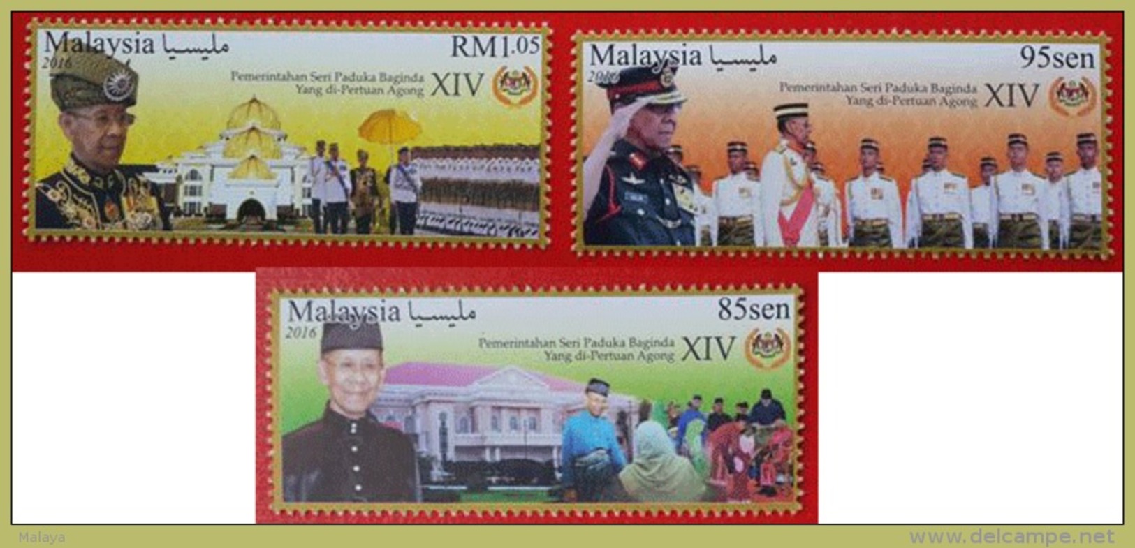 Malaysia  Agong Sultan Kedah 2016 Royal King Islamic Mnh Set - Malaysia (1964-...)