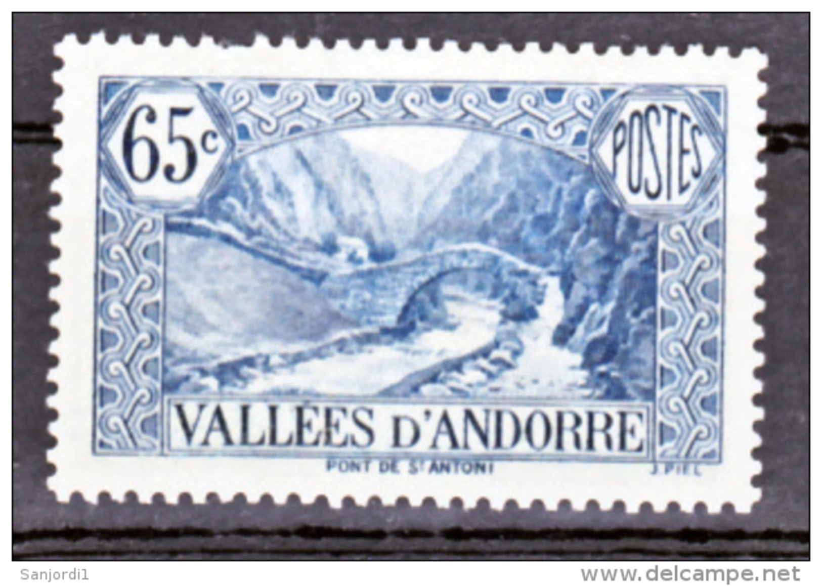 Andorre  68  Paysages Dent Courte 1937 Neuf Avec Trace De Charnière  * MH Con Charmela Cote 20 - Ongebruikt