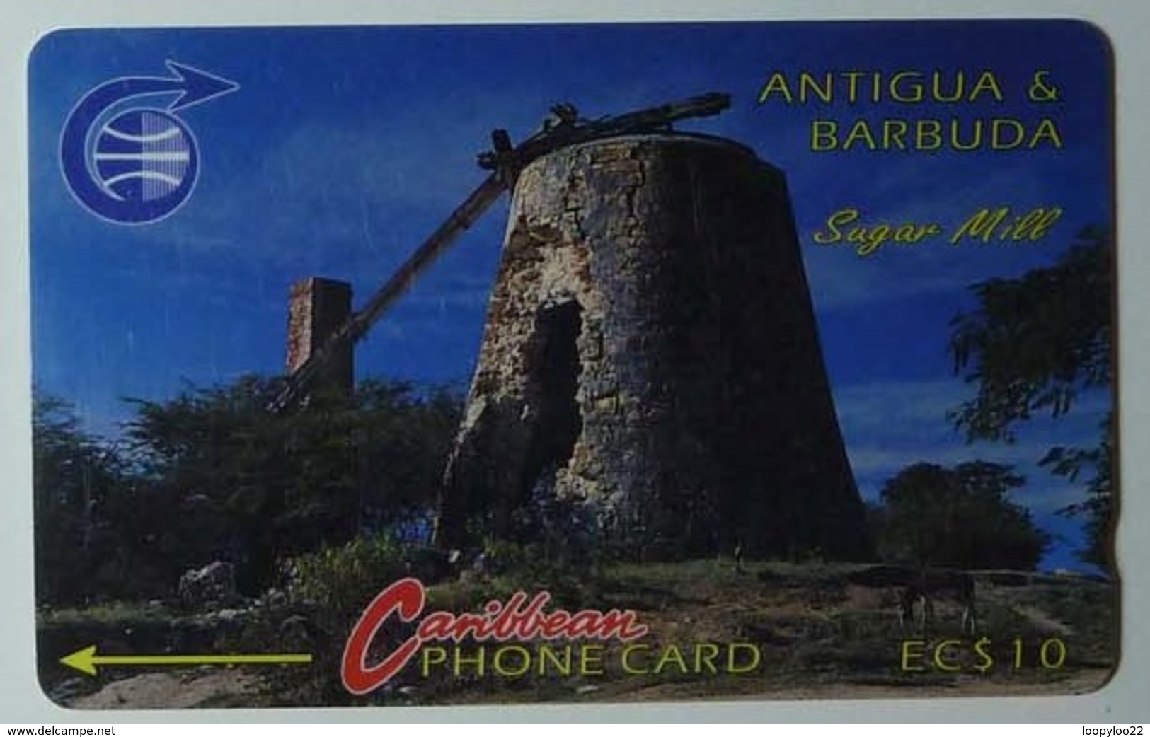 ANTIGUA & BARBUDA - GPT - $10 - 6CATA - Sugar Mill - ANT-6A - Used - Antigua And Barbuda
