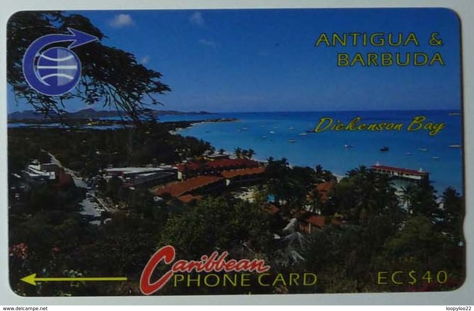 ANTIGUA & BARBUDA - GPT - $40 - 6CATC - Dickenson Bay - ANT-6C - Used - Antigua And Barbuda