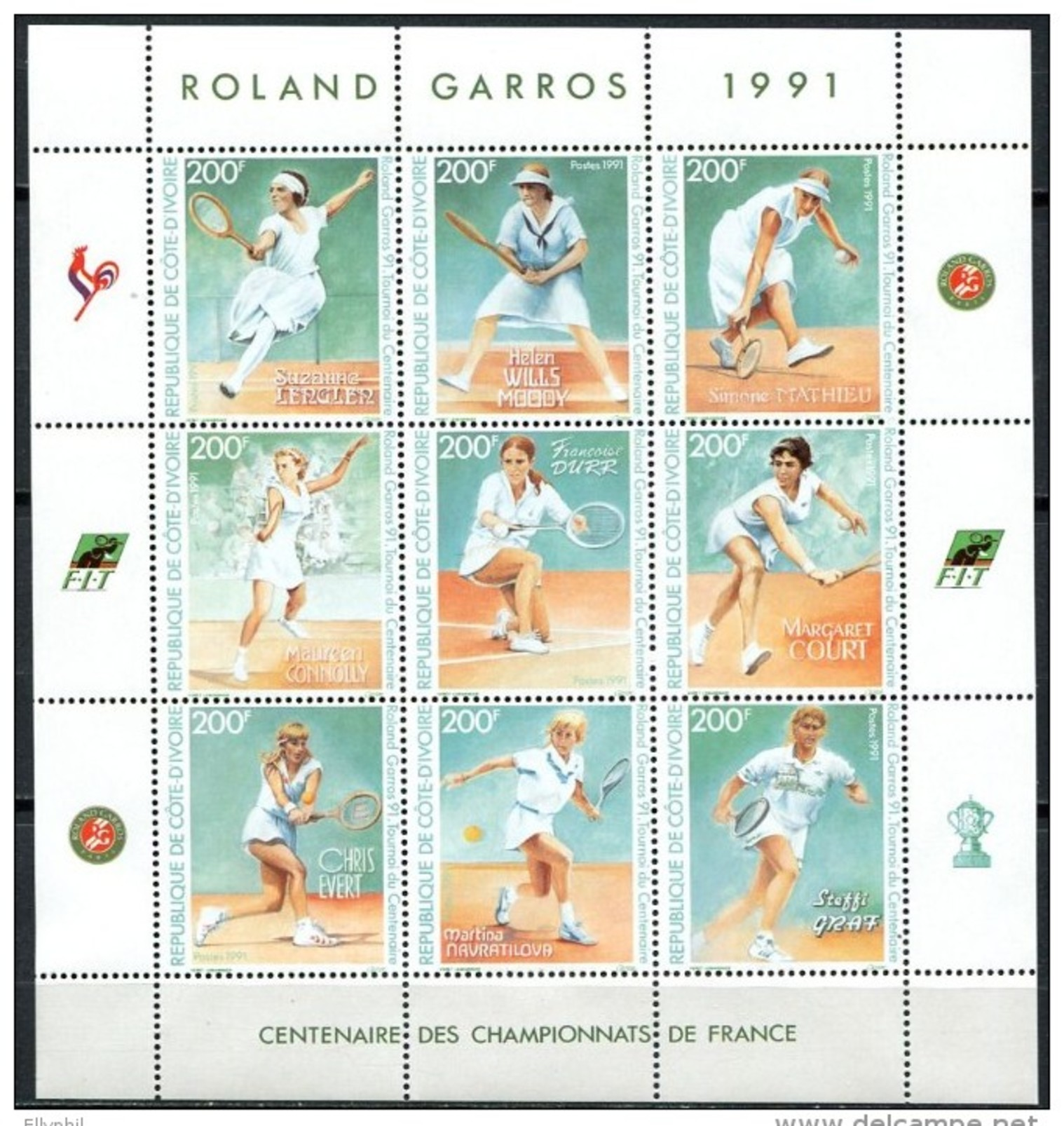 Côte D´Ivoire, N° 863 à N° 871** Y Et T En Mini-feuille - Côte D'Ivoire (1960-...)