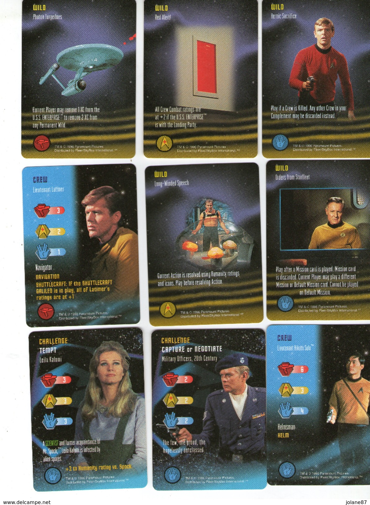 JEU DE CARTES   STAR TREK THE CARD GAME  1996         RULEBOOK  65 COLLECTIBLE PLAYING CARDS - Autres & Non Classés