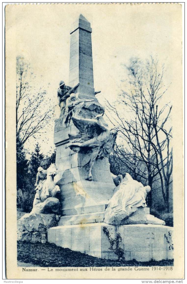 BELGIO  NAMUR  Les Monument Aux Héros De La Grande Guerre 1914-1918 - Namur