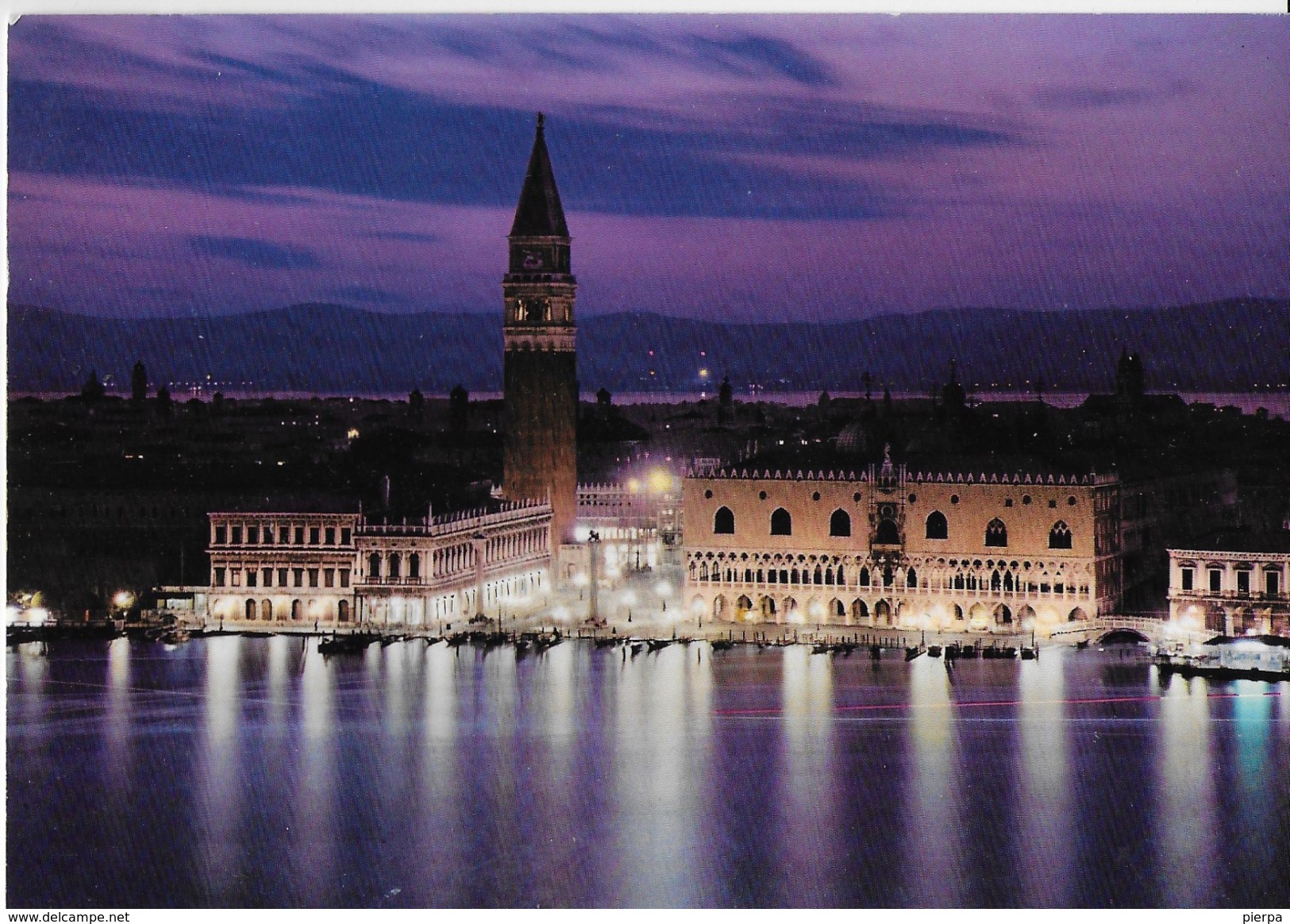 VENETO - VENEZIA - NOTTURNO PIAZZA SAN MARCO - ED ZERELLA - VIAGGIATA 1994 ANNULLO A TARGHETTA - Venezia