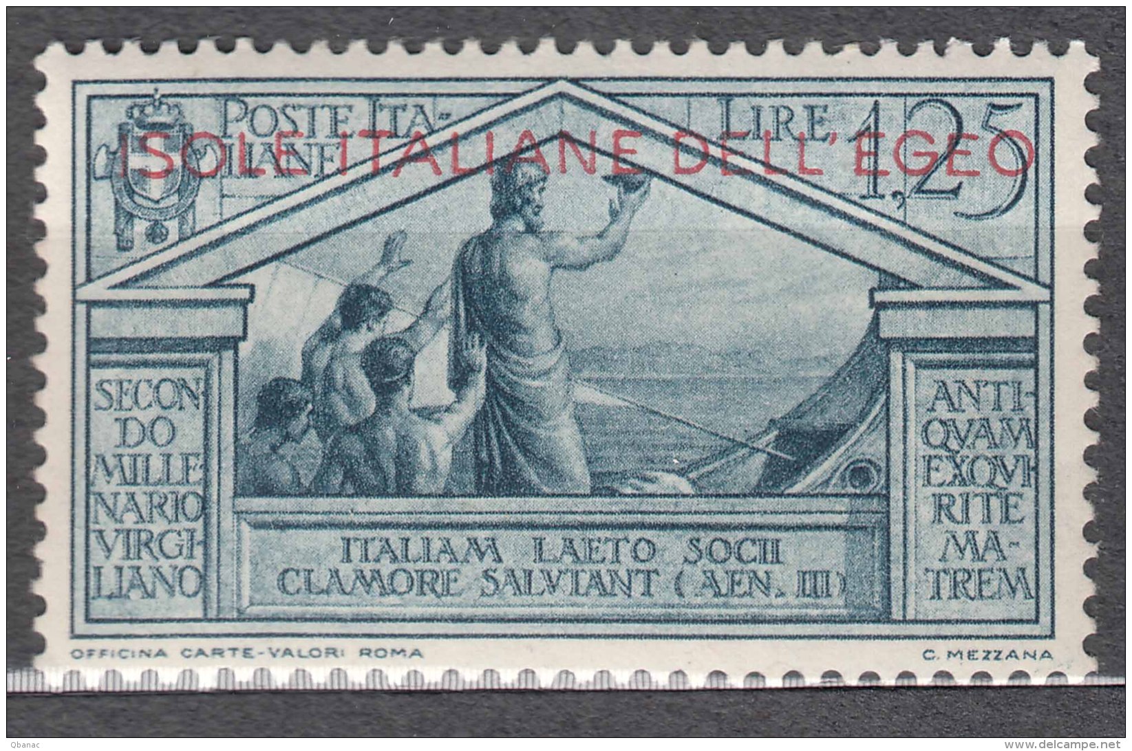Italy Colonies Aegean Issues, Egeo, 1930 Sassone#27 Mi#49 Mint Hinged - Egée