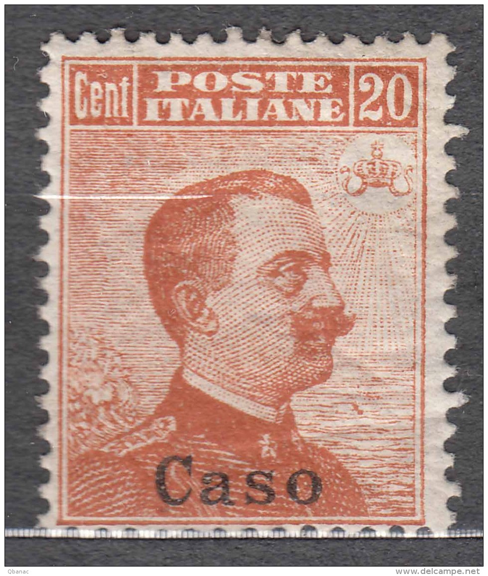 Italy Colonies Aegean Islands Caso 1916/1917 Sassone#9 Mi#11 II (without Watermark) Mint Hinged - Egeo (Caso)