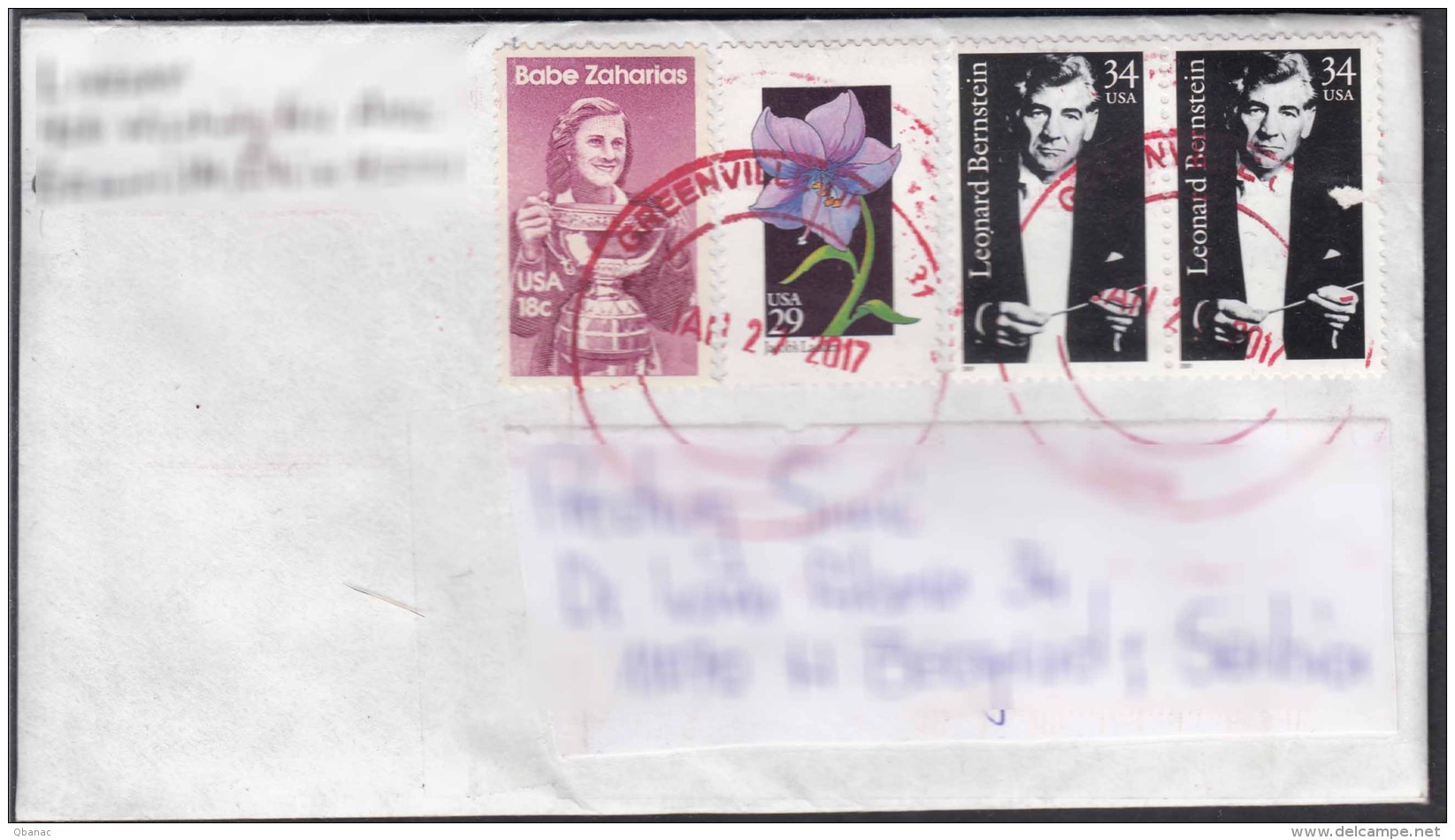 USA Modern Cover To Serbia - Storia Postale