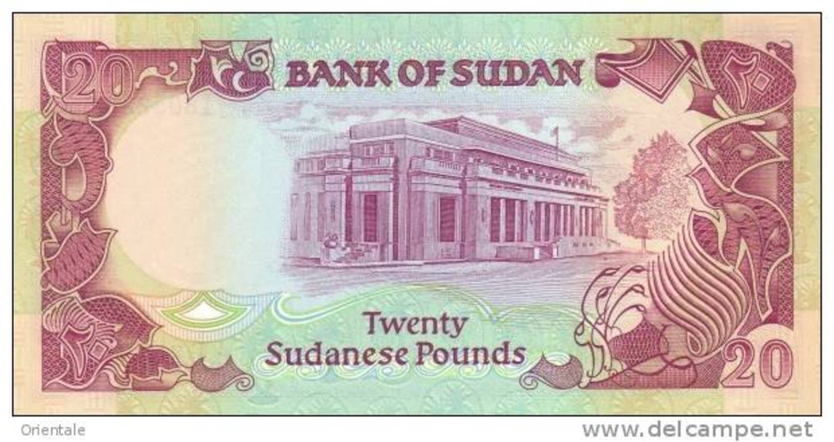 SUDAN P. 47 20 P 1991 UNC - Soedan