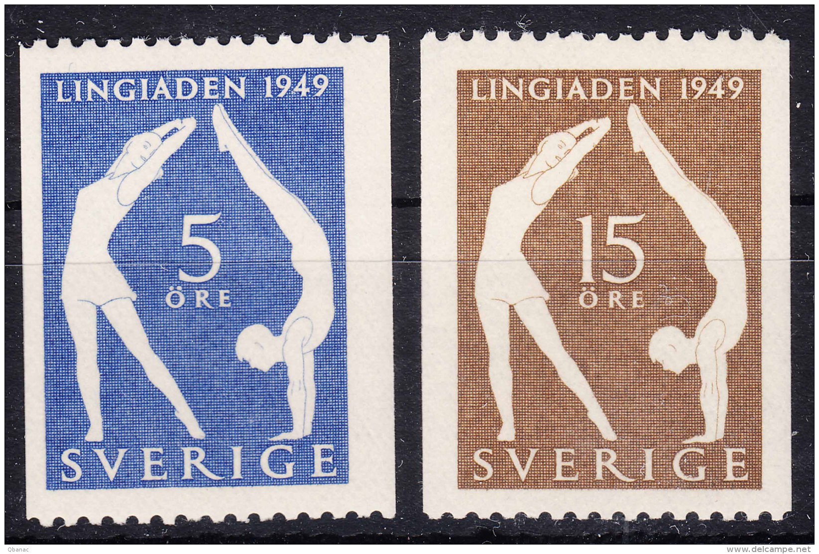 Sweden 1949 Sport Mi#349-350 Mint Never Hinged - Ungebraucht