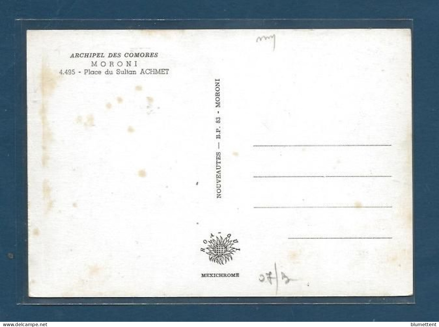CPSM CPM  10 X 15  Comores Non Circulé MORONI Hoa Qui 4495 - Comorre