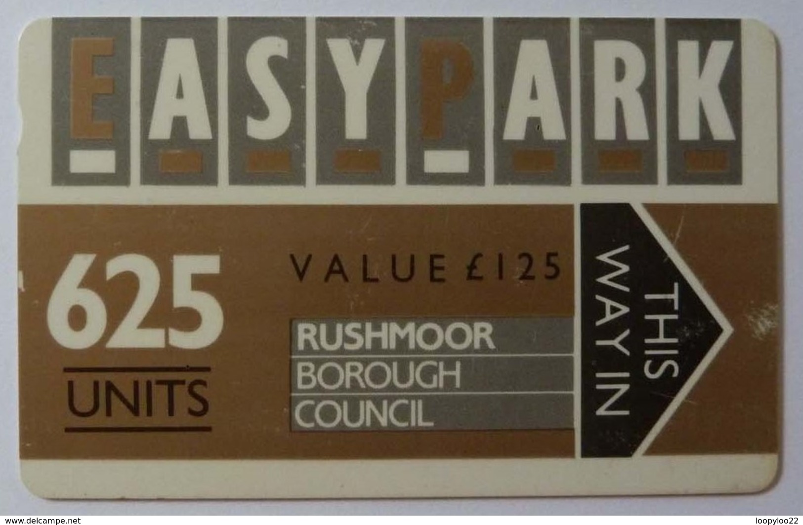 UK - Great Britain - Parking Card - Easy Park - 2RBCE - Rushmoor - 625 Units - Used - Collections