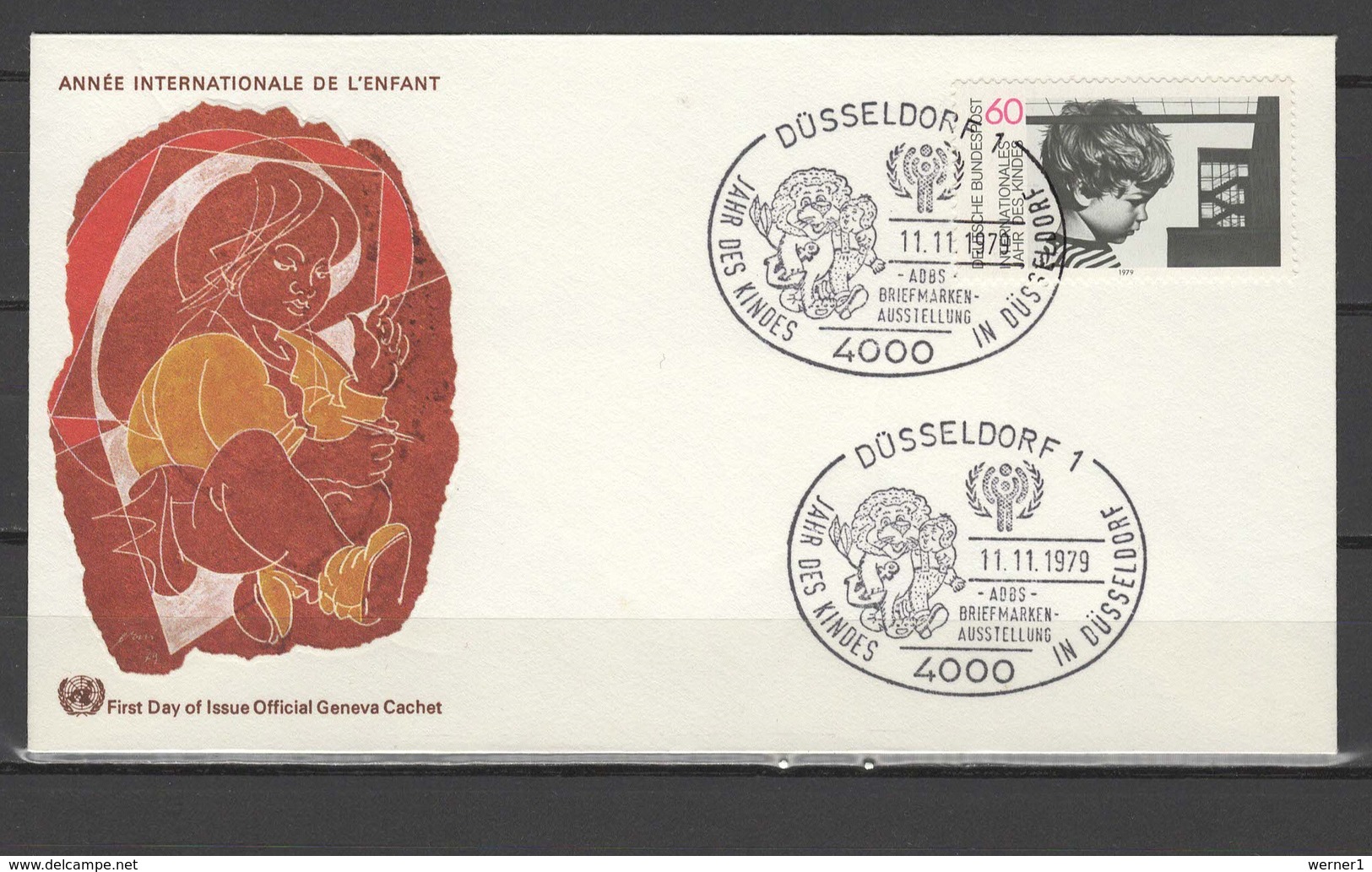 Germany 1979 IYC International Year Of The Child stamp On FDC - Sonstige & Ohne Zuordnung