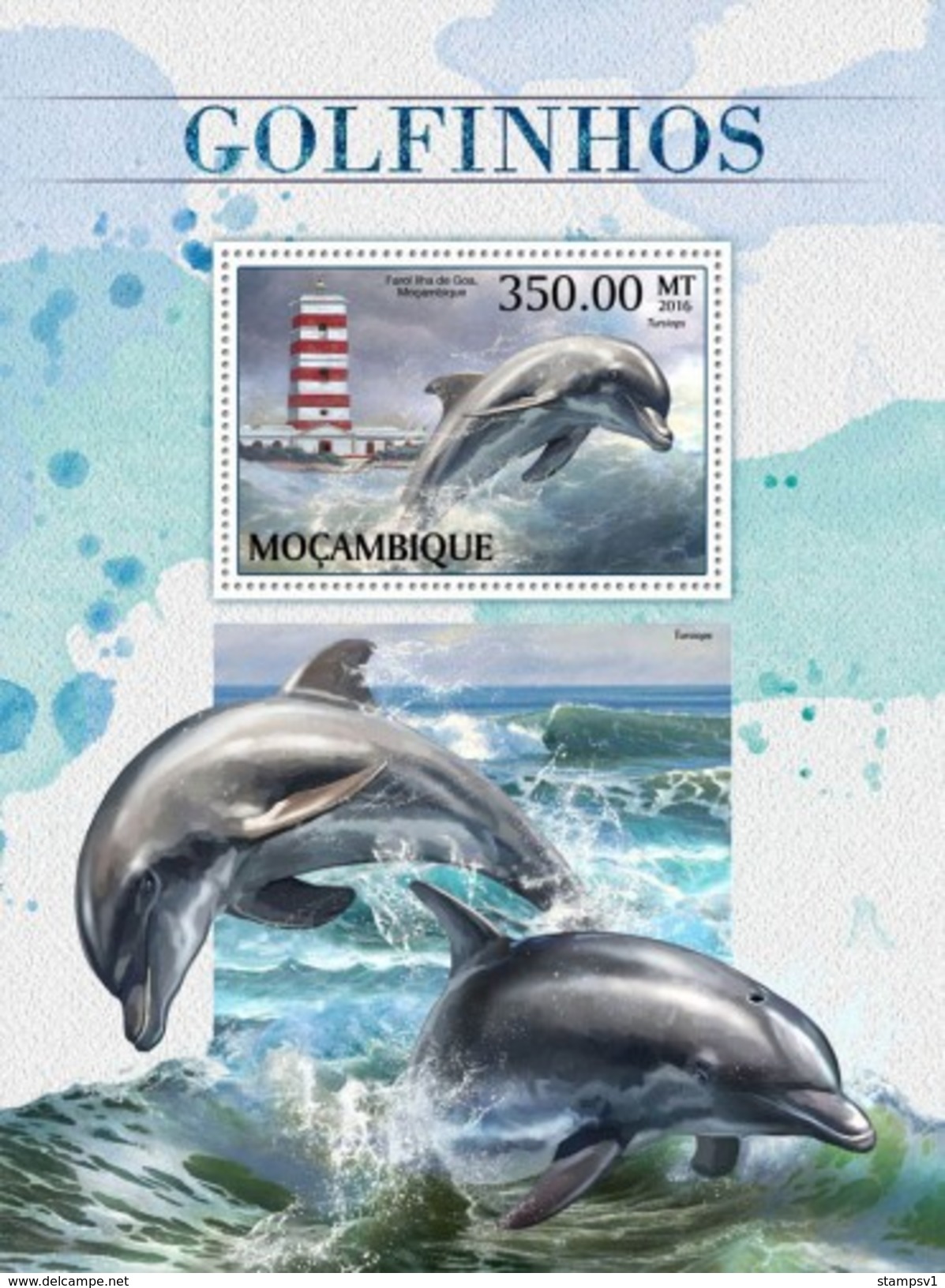 Mozambique. 2016 Dolphins. (505b) - Delfine