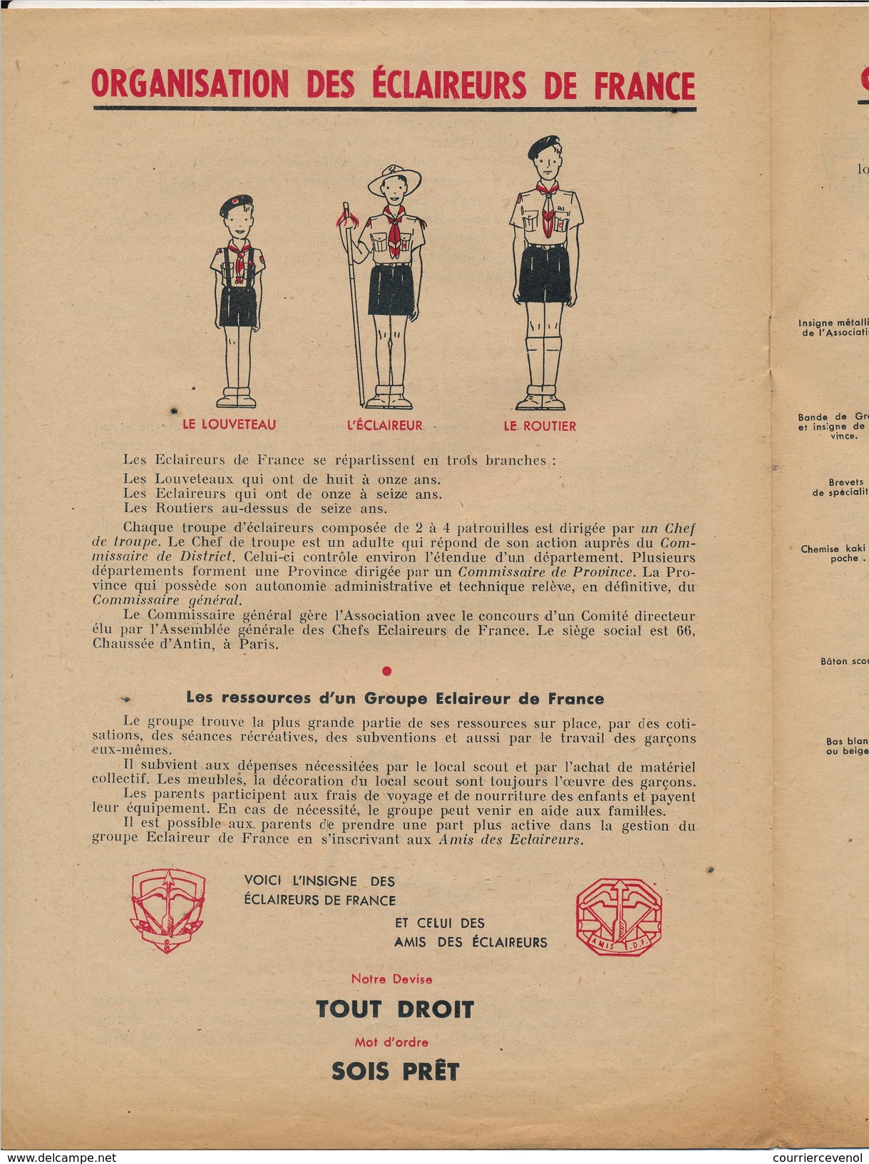 SCOUTISME - Brochure Publicitaire "Alors Ces éclaireurs ?" - Les éclaireurs De France 1946 - Scoutisme