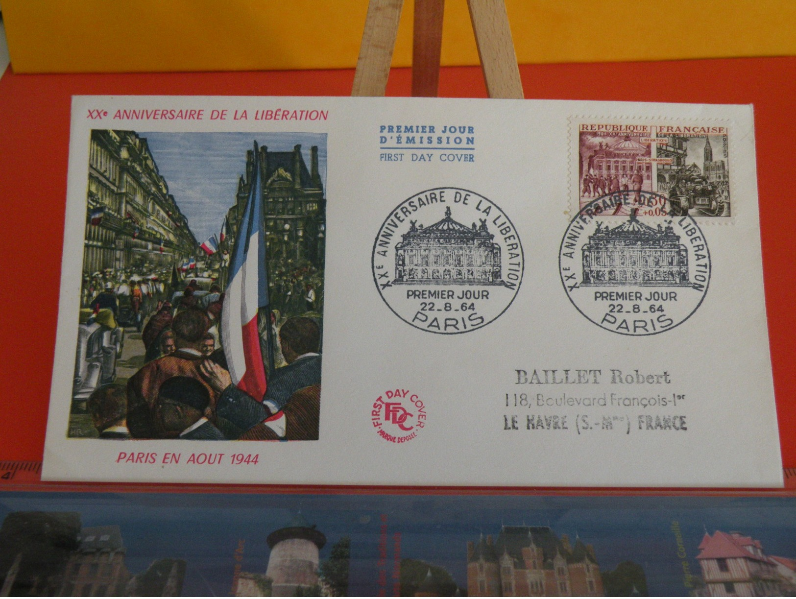 France > FDC > 1960-69 > Anniversaire De La Libération De Paris Août 1944 - 22.8.1964- 1er Jour, Coté 4 &euro; - 1960-1969