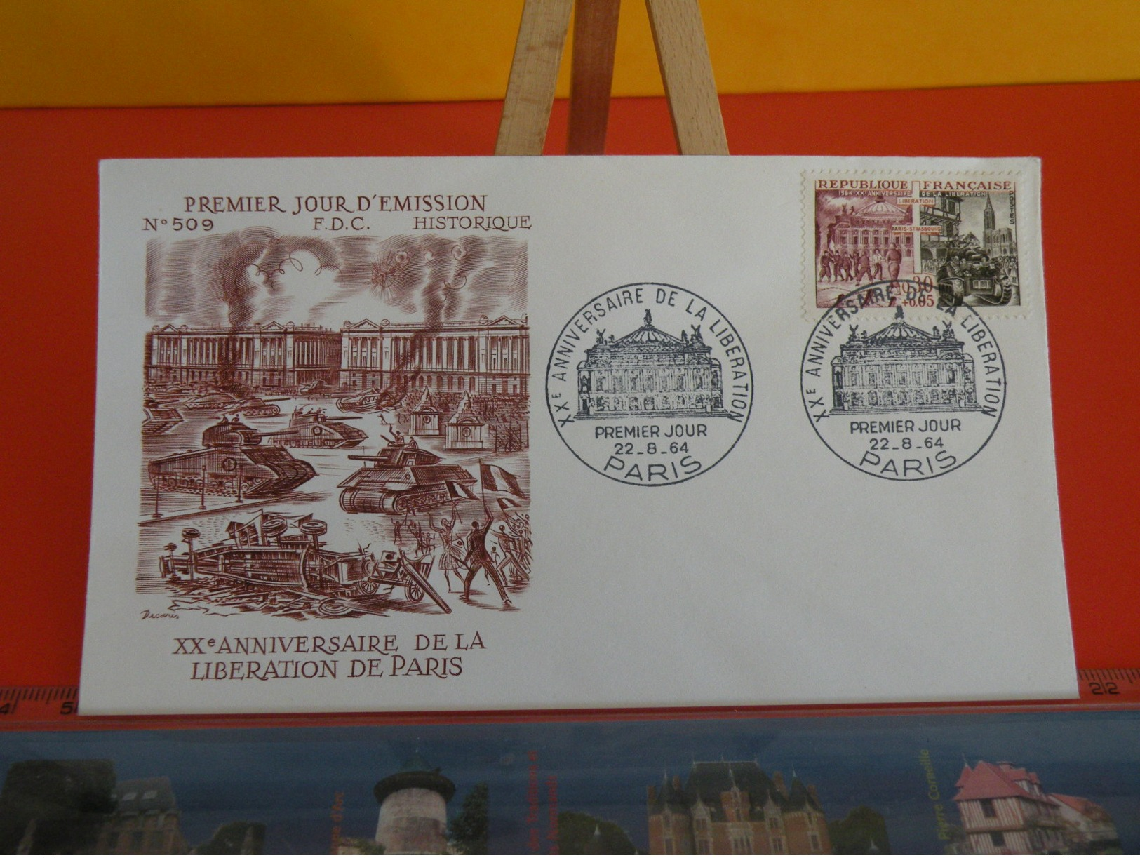 France > FDC > 1960-69 > Anniversaire De La Libération De Paris Août 1944 - 22.8.1964- 1er Jour, Coté 4 &euro; - 1960-1969