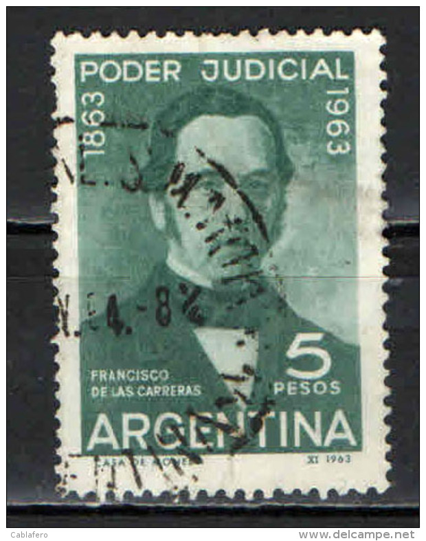 ARGENTINA - 1963 - FRANCISCO DE LAS CARRERAS - SUPREMA CORTE DI GIUSTIZIA - USATO - Usati