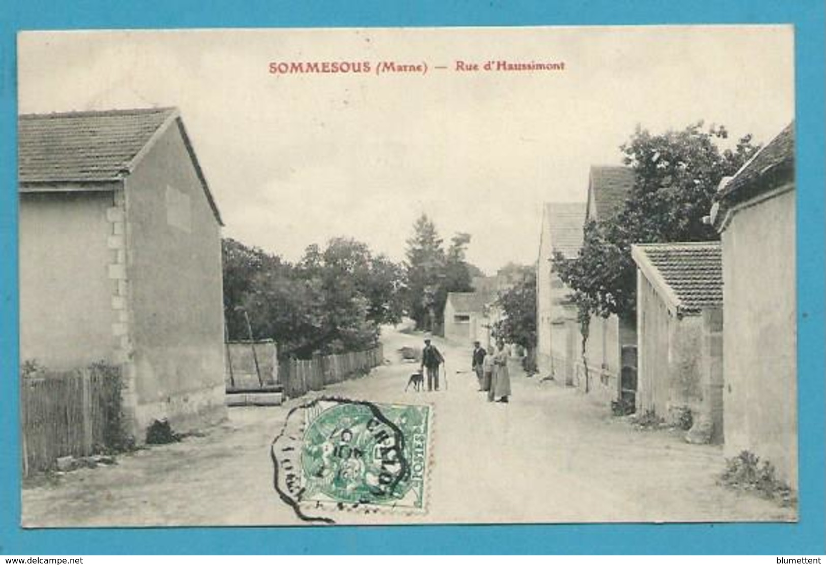 CPA Rue D'Haussimont SOMMESOUS 51 - Souain-Perthes-lès-Hurlus