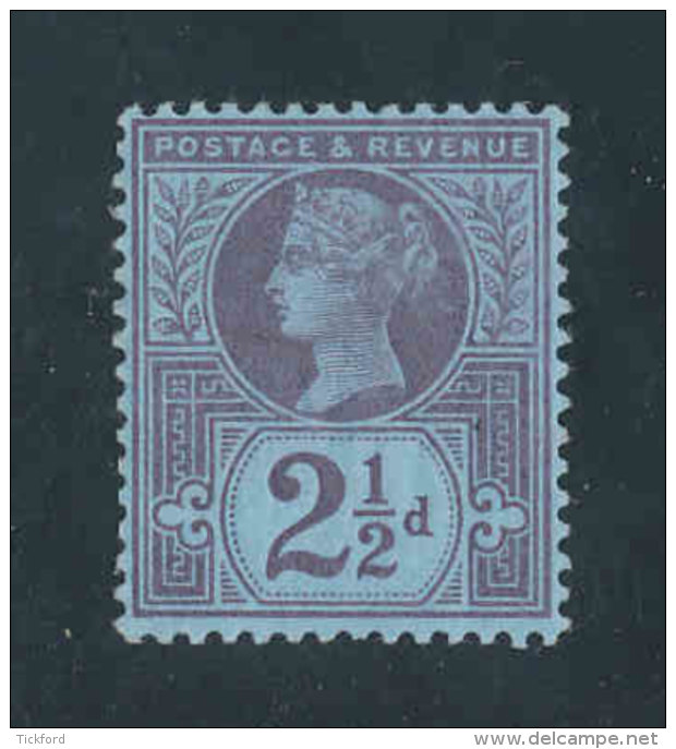 GRANDE-BRETAGNE - 1887/1892 - Yvert  N# 95 - NEUF * MLH - 2 1/2p. Victoria Jubilee Set - Ungebraucht