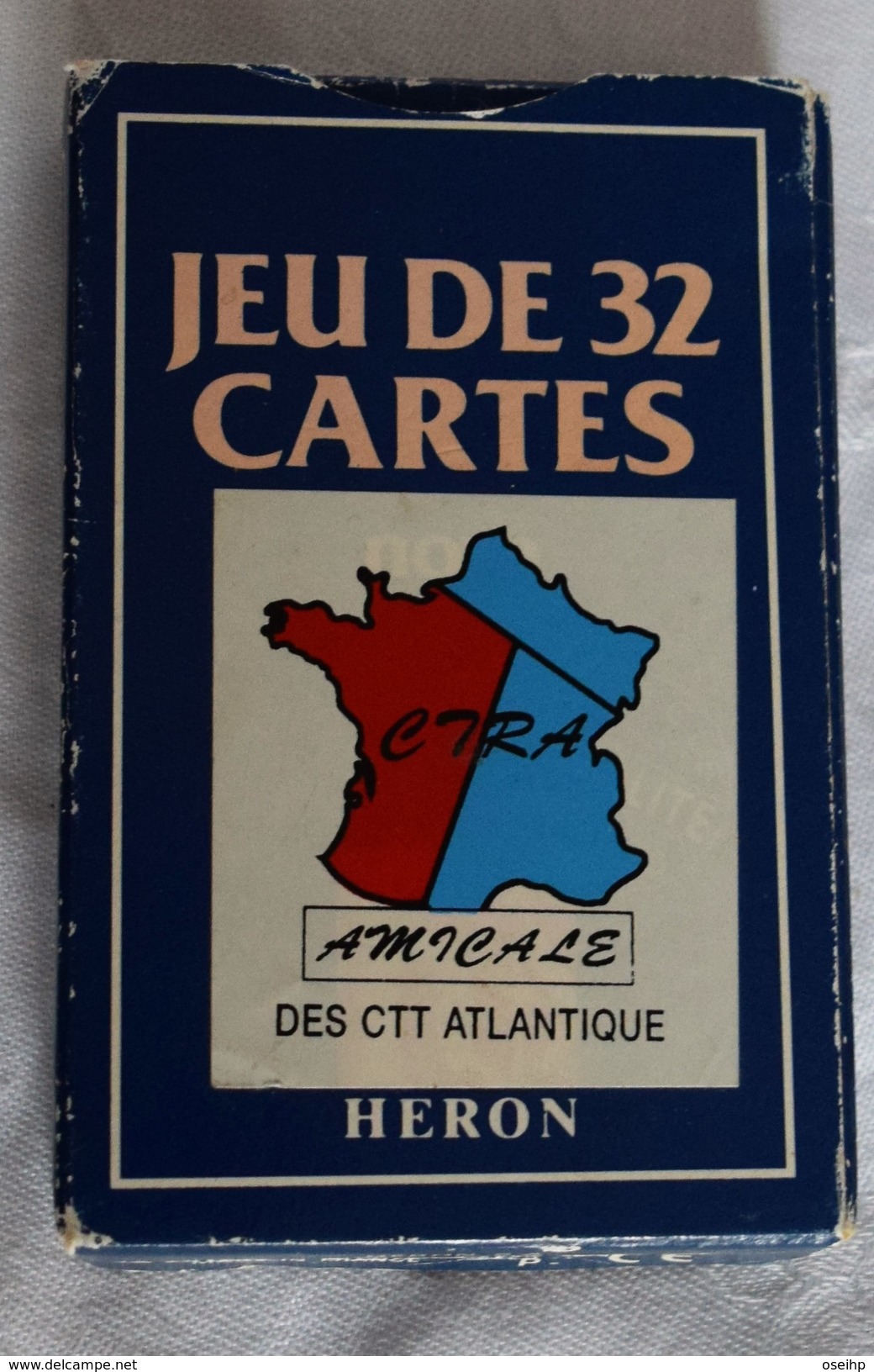 Jeu De Cartes 32 Cartes à Jouer HeroPub CIRA Amicale Des CTT Atlantique - Carte Publicité - 32 Cards