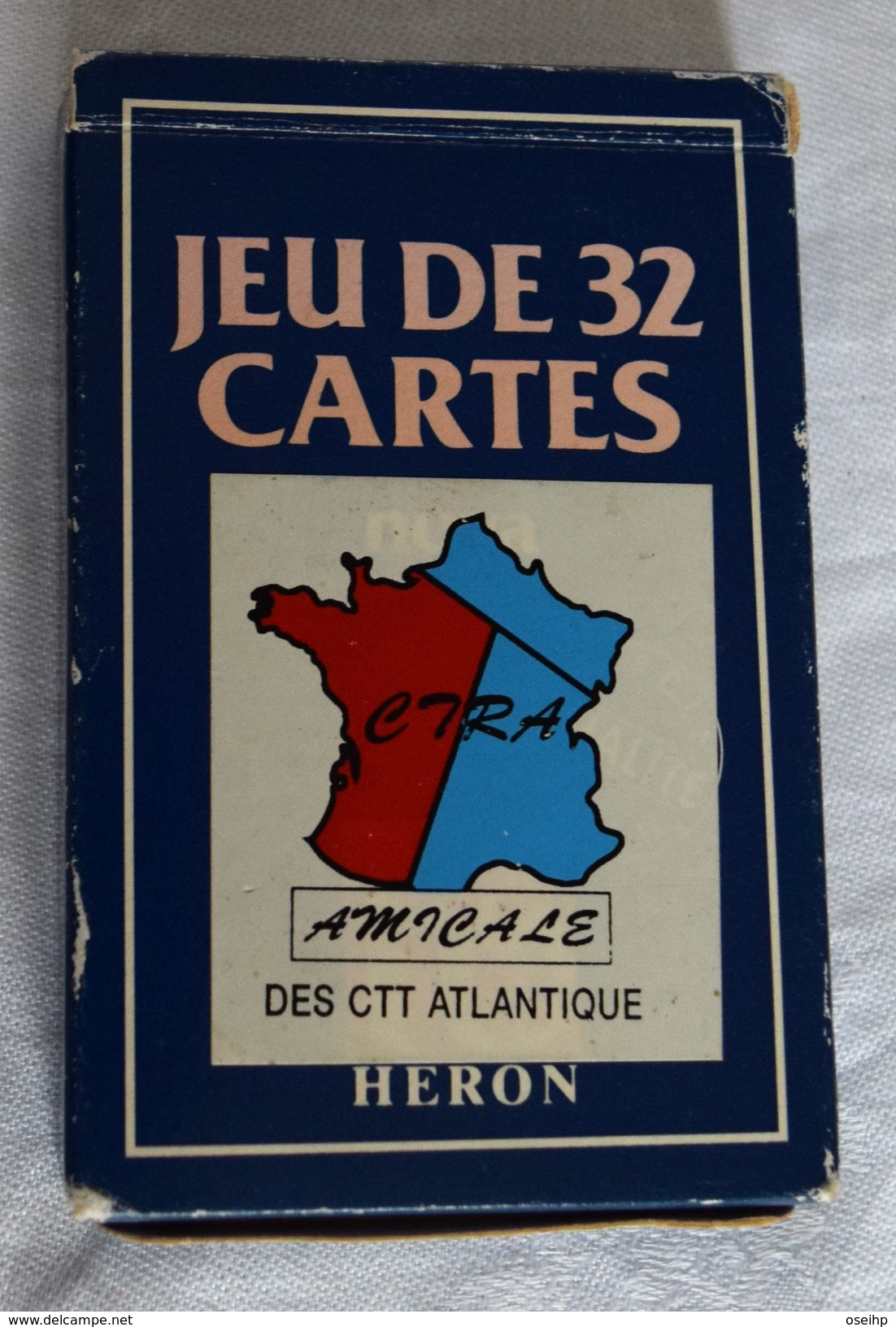 Jeu De Cartes 32 Cartes à Jouer HeroPub CIRA Amicale Des CTT Atlantique - Carte Publicité - 32 Cartas