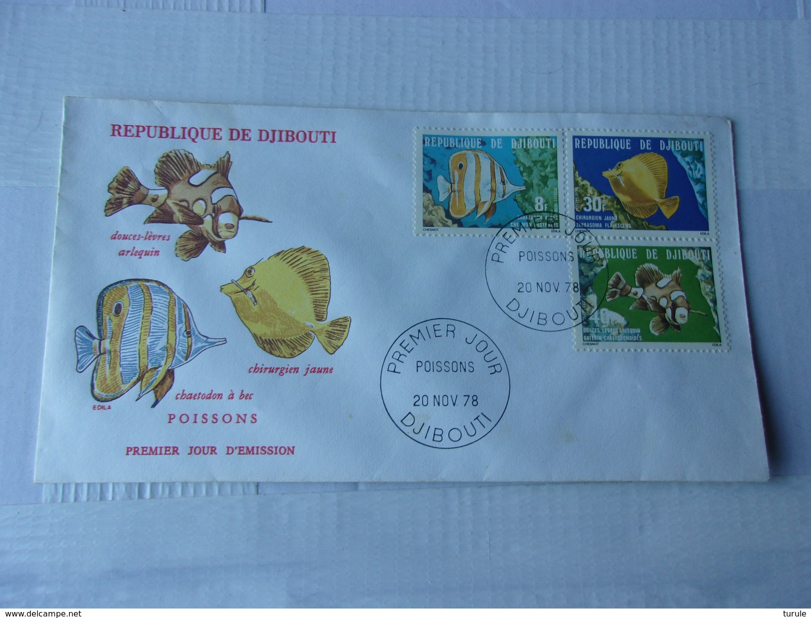 DJIBOUTI (1978) POISSONS - Djibouti (1977-...)