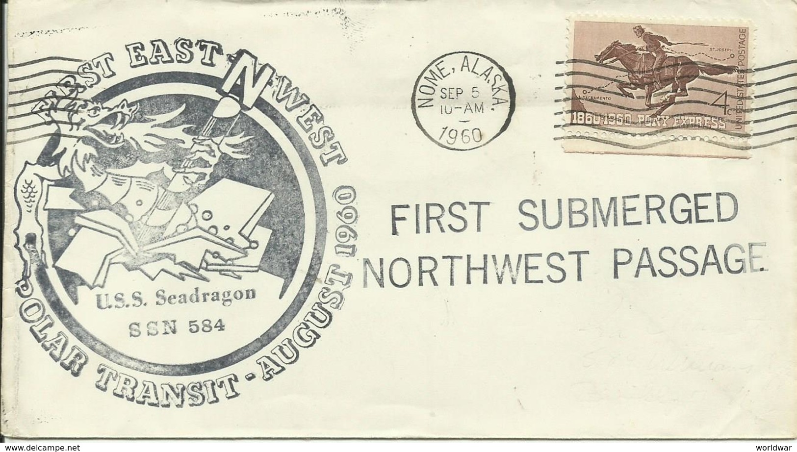 USA   1960  U.S.S. Seadragon  First Submerged Northwest Passage   Polar Transit - U-Boote