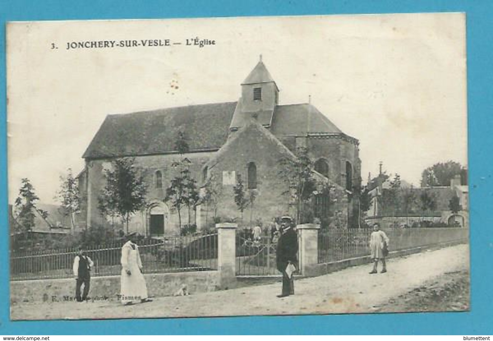 CPA 3 - L'Eglise JONCHERY-SUR-VESLE 51 - Jonchery-sur-Vesle