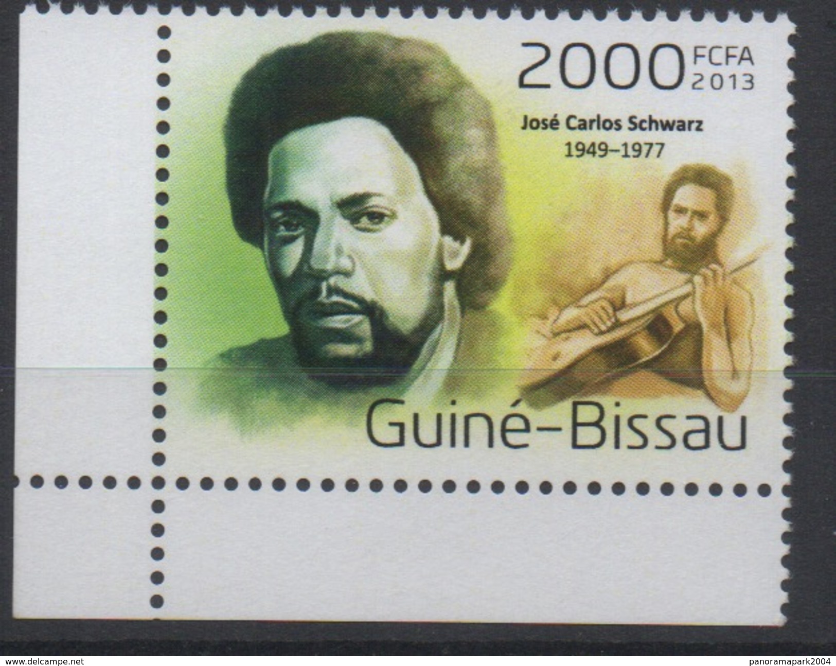 Guiné-Bissau Guinea Guinée Bissau 2013 Mi. ? José Carlos Schwarz Guitare Gitarre Music Musik Musique - Guinea-Bissau