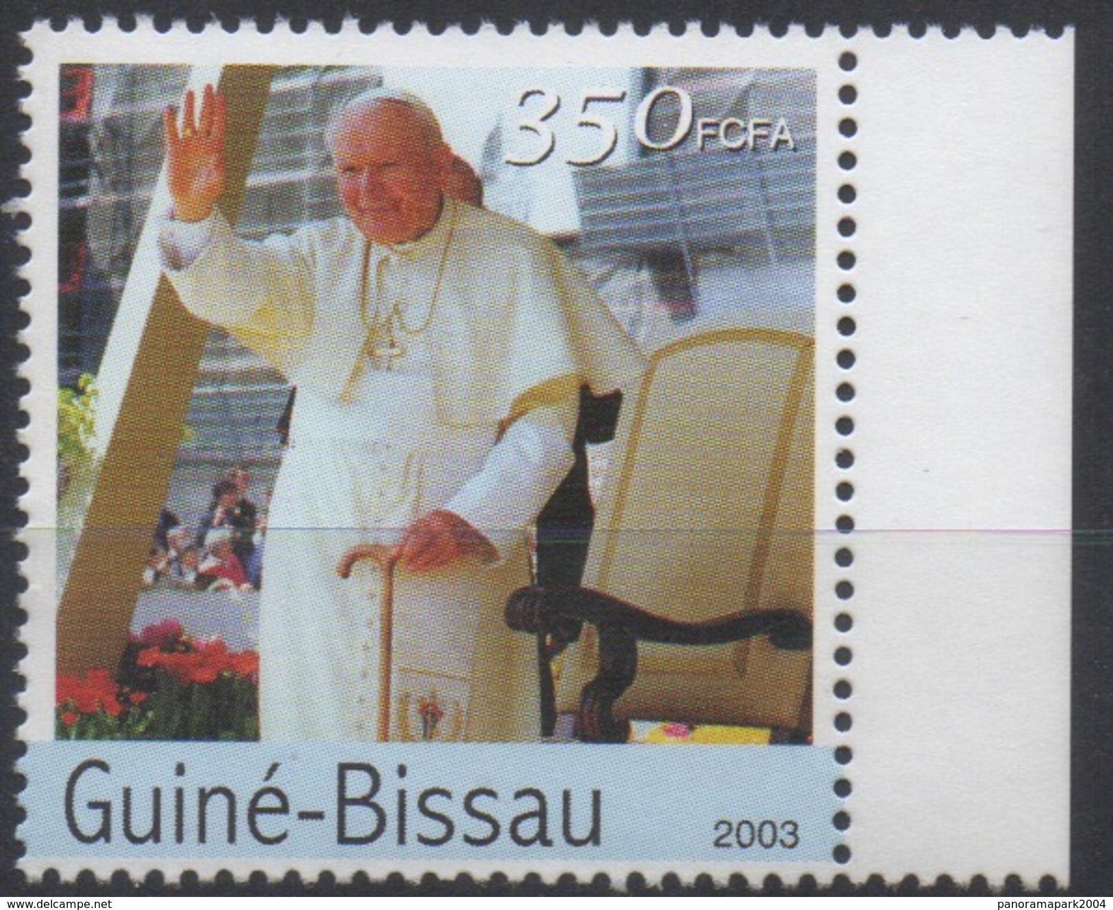 Guiné-Bissau Guinea Guinée Bissau 2003 Mi. 2614 Pape Pope Papst John Paul II Jean Paul Johannes Paul Religion SCARCE ! - Papi