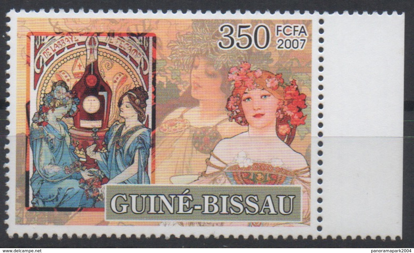 Guiné-Bissau Guinea Guinée Bissau 2007 Mi. 3536 Alfons Mucha Jugendstil Art Kunst Painting - Guinée-Bissau