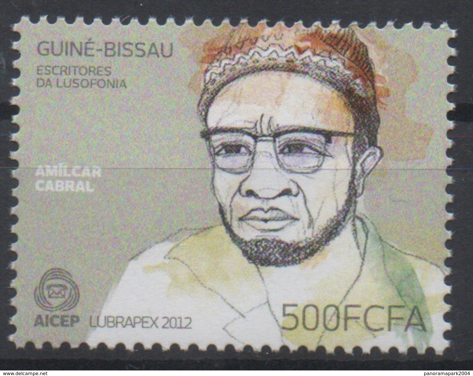 Guiné-Bissau Guinea Guinée Bissau 2012 Mi. ? Joint Issue Emission Commune LUBRAPEX AICEP Amilcar Cabral RARE ! - Guinea-Bissau