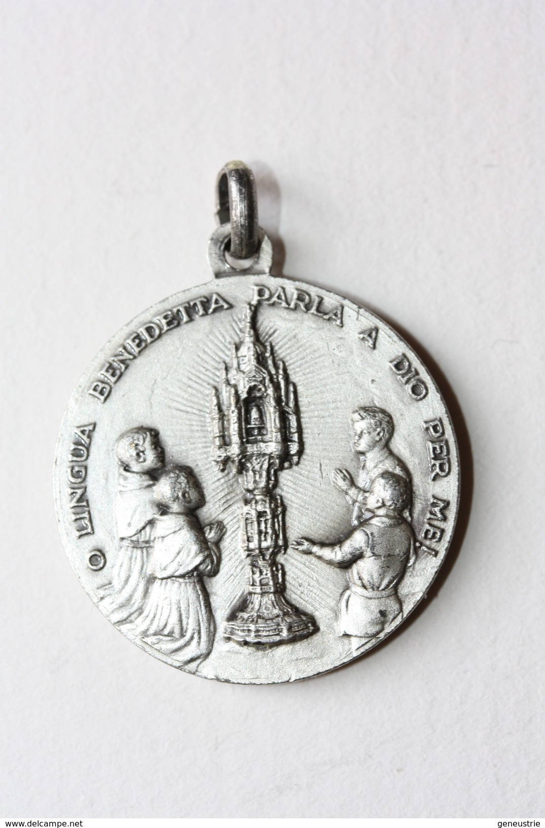 Beau Pendentif Médaille Religieuse De Communion ? "Saint Antoine" Religious Medal - Religion & Esotérisme