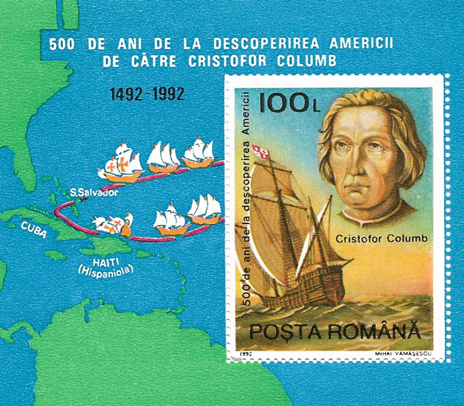 ROMANIA  MNH  COLON  1992 - Ungebraucht