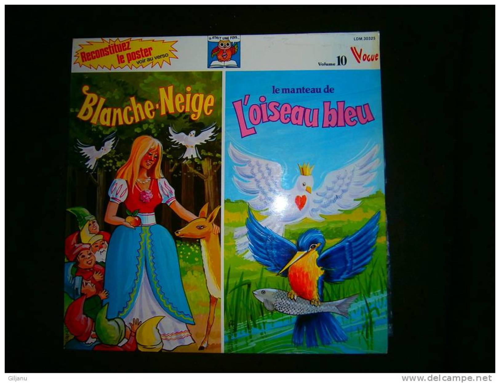 33 T  BLANCHE NEIGE  L OISEAU BLEU - Niños