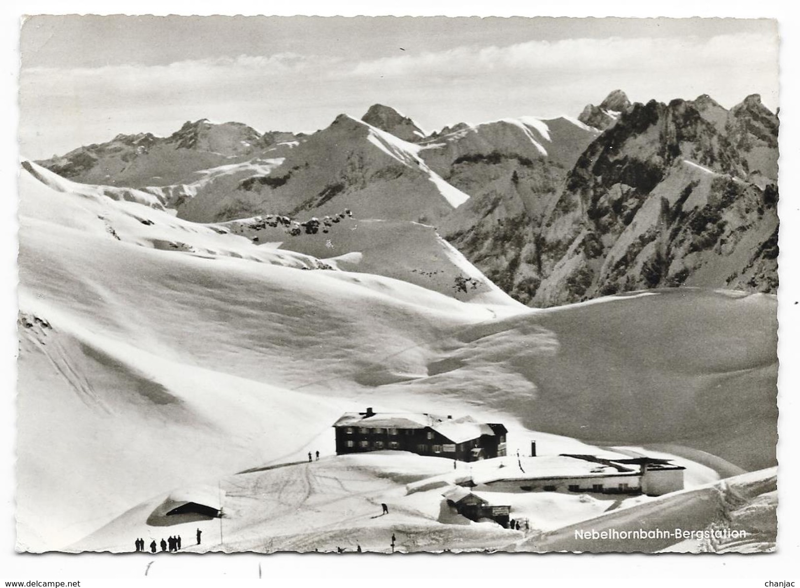 Cpsm: ALLEMAGNE - OBERSTDORF -  Nebelhornbahn Bergstation  1964 - Oberstdorf