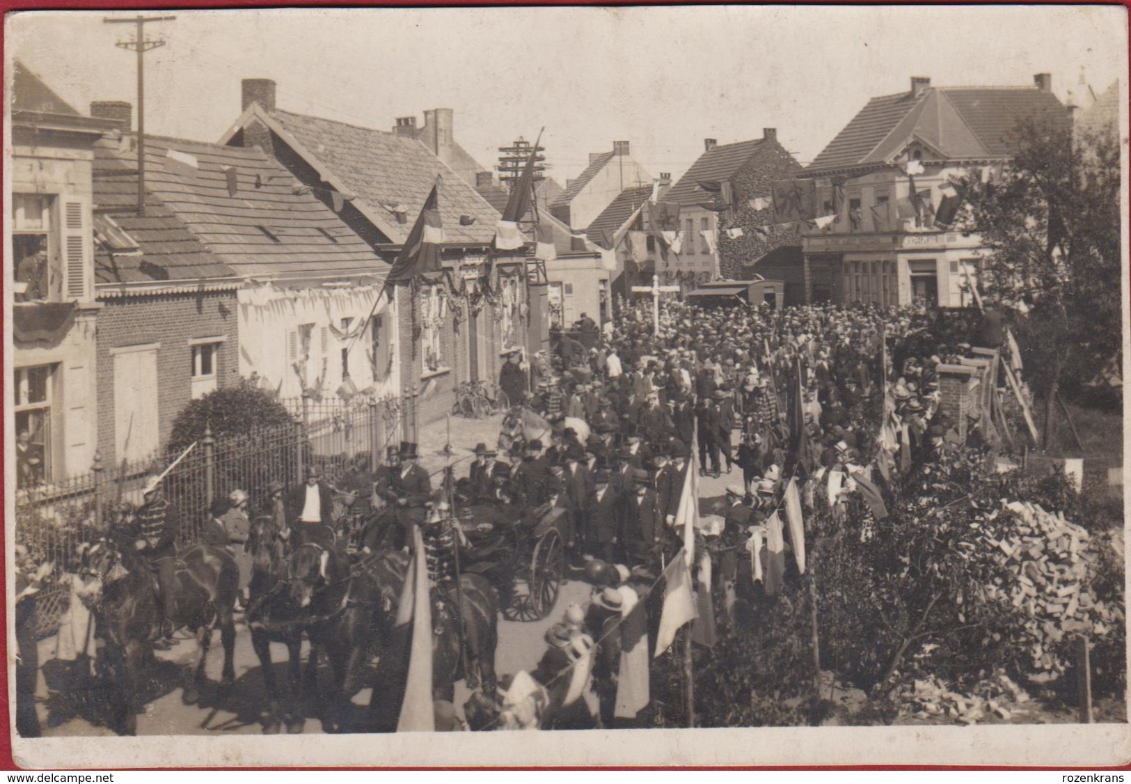 Oude Foto LINT Café Prins Albert Hoek Liersesteenweg Duffelsesteenweg - Lint