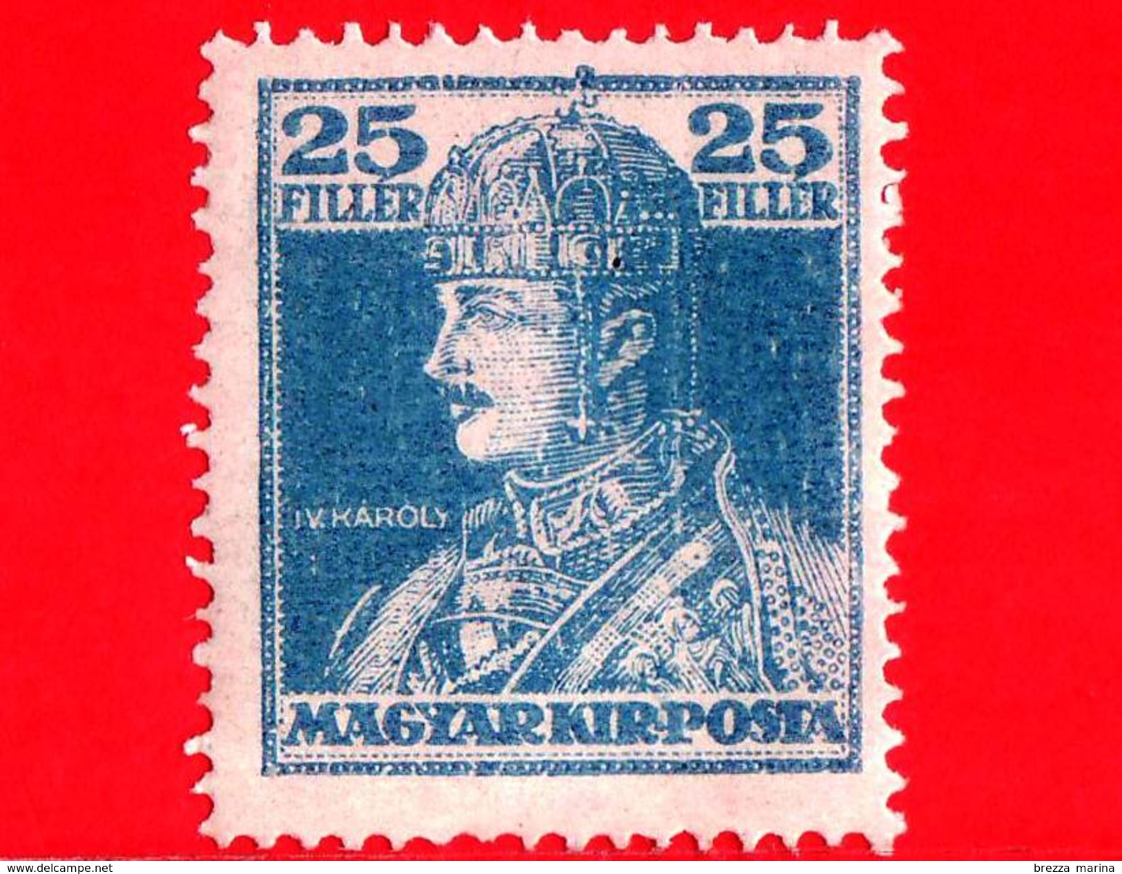 UNGHERIA - Nuovo - 1918 - Re Carlo IV - King Charles IV (1887-1922) - 25 - Nuovi