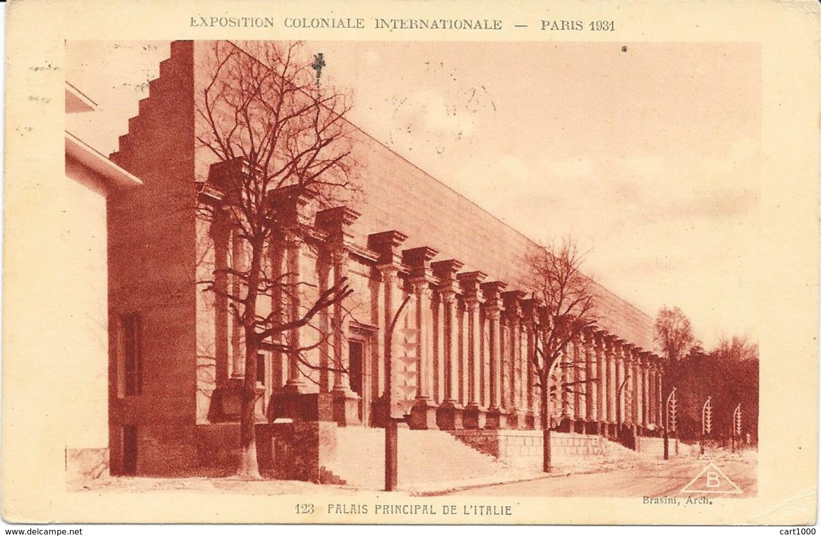 1931 EXPOSITION COLONIALE INTERNATIONALE PARIS - PALAIS PRINCIPAL DE L'ITALIE - Briefe U. Dokumente