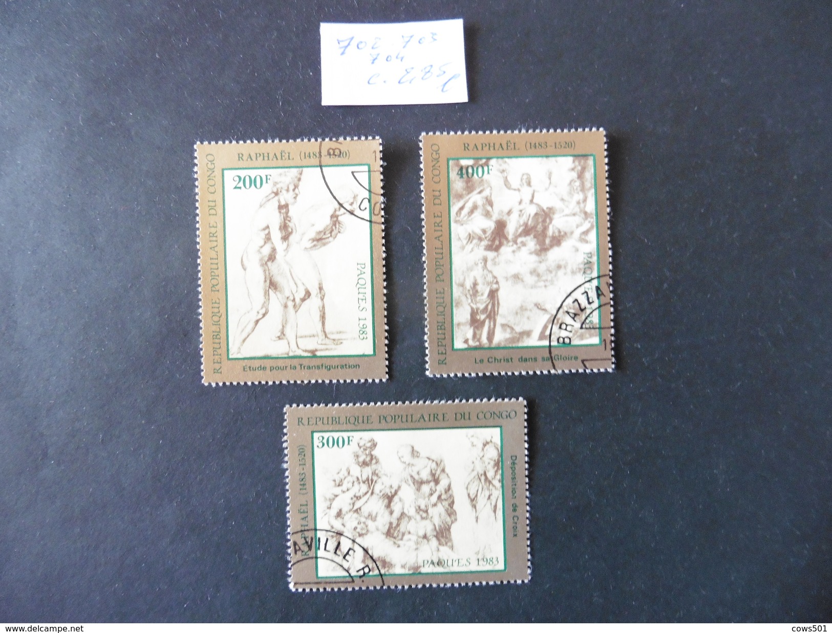 Congo : 3  Timbres Oblitérés - Collections